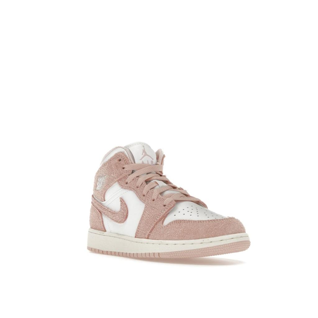 Air Jordan 1 Mid SE GS Legend Pink Kids Sneakers White Sail FN7432-161