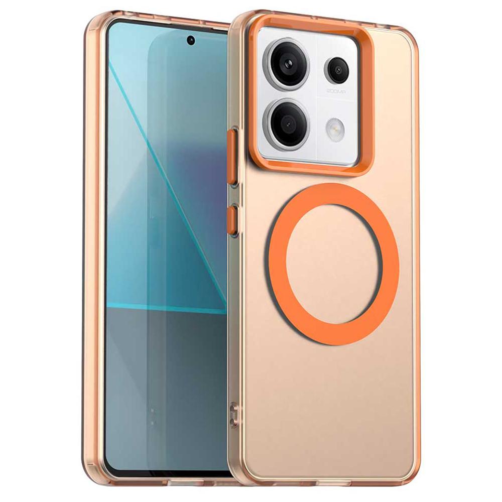 For Xiaomi Redmi Note 13 Pro 5G/Poco X6 5G Case Compatible with MagSafe PC+TPU+PET Anti-Drop Phone Cover