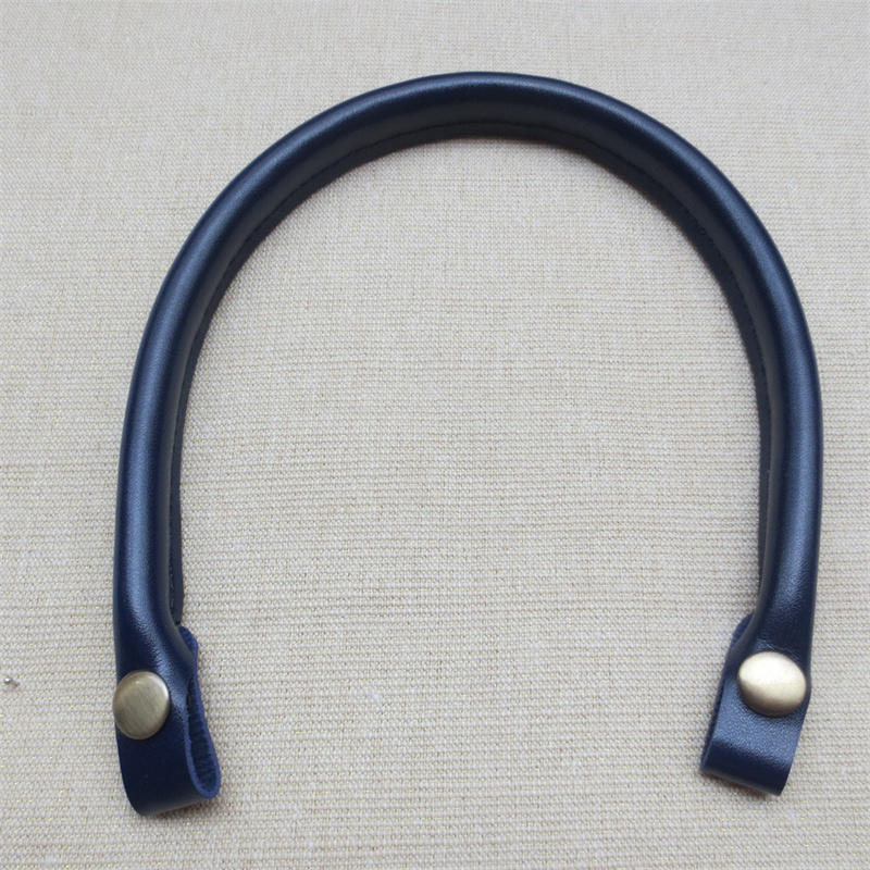 2PCS Bag Straps PU Leather DIY Handmade Handles Black Brown Replacement Strap for Crossbody Shoulder Handbag Handle 40cm