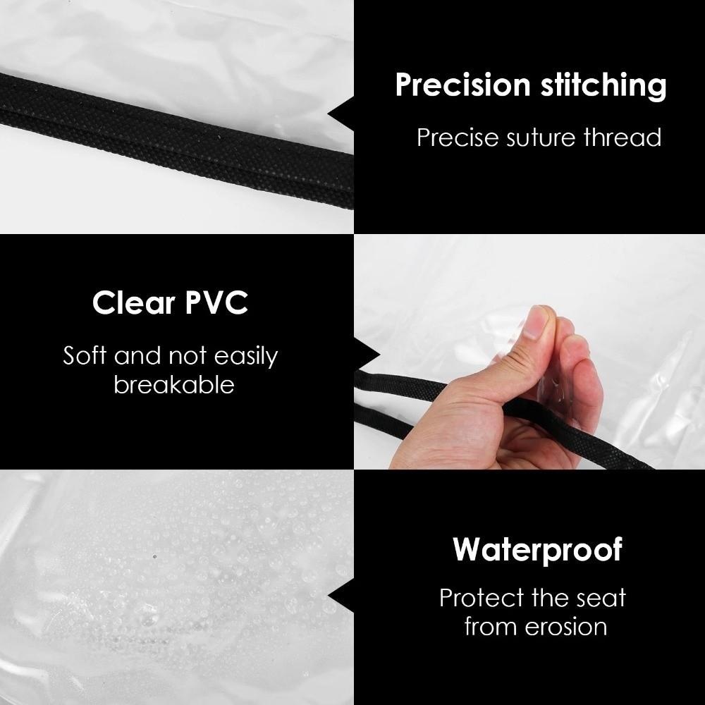 Clear Salon Chair Cover PVC Barber Chair Back Covers Universal Chair Back Covers  Protector Covers