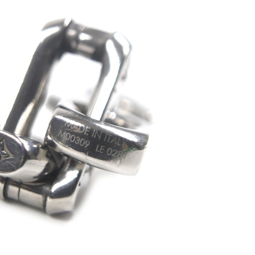 Louis Vuitton Bracelet Bracelet Monogram Chain Silver Metal Mens M00309 Used