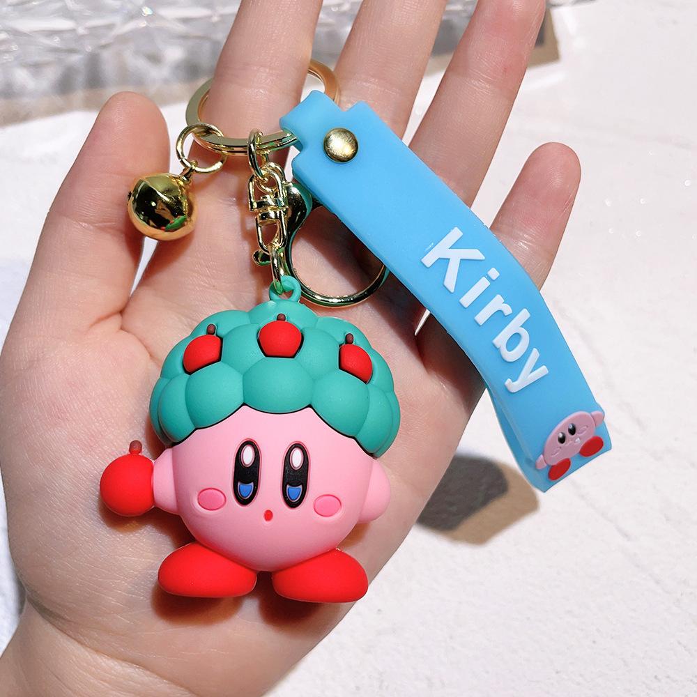Kirby Cartoon Doll Keychain, Creative And Personalized Car Couple Bag Key Pendant, Backpack Ornament Key Chain, Holiday Gift.