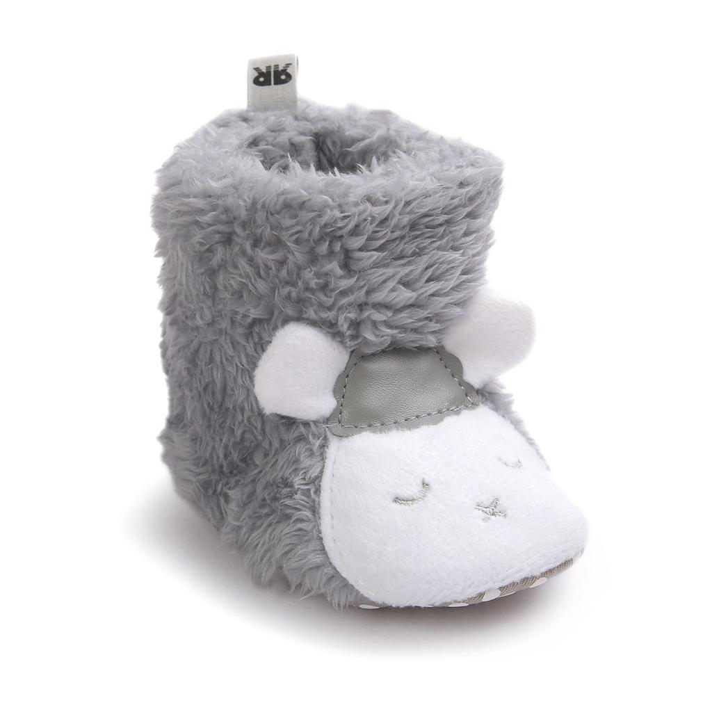 MYGGPP Baby Shoes Cotton Shoes Baby Cotton Soft Bottom Shoes Small Boots Cartoon Boots Cotton Boots 0-1 Years Old Toddler Cotton Shoes