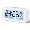 Digital LED Clock with Temp Humidity Sensor Adjustable Brightness Dual Alarm Mode for Home Office2