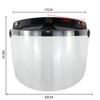 New Motorcycle Parts Universal Wind Shield Lens Helmet Visor 3-Snap Motorcycle Open Face