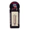 [A1132] - Vintage Metal Thermometer 'Route 66' Black - 29x10 Cm
