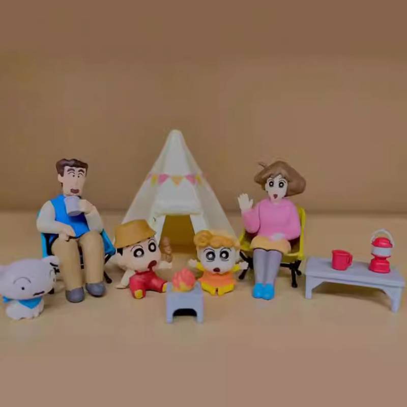 Handmade Shinchan Crayon Fashion Cute Classic Camping Model Decoration Style