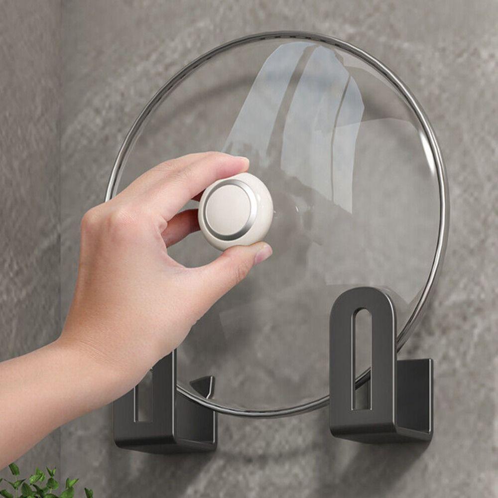 Wall Mounted Cutting Board Holder Punch Free Pot Lid Holder New Pan Cover Stand
