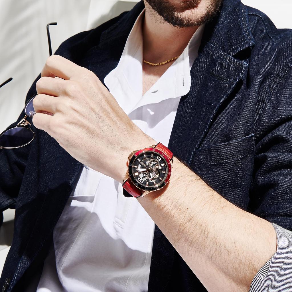 Часы TIME CRAFT DIVER AUTOMATIC Time Craft Diver Automatic с черным циферблатом из нержавеющей стали, автоматический механизм, калибр 45 мм, обычная гарантия, бренд часов Red [Angel