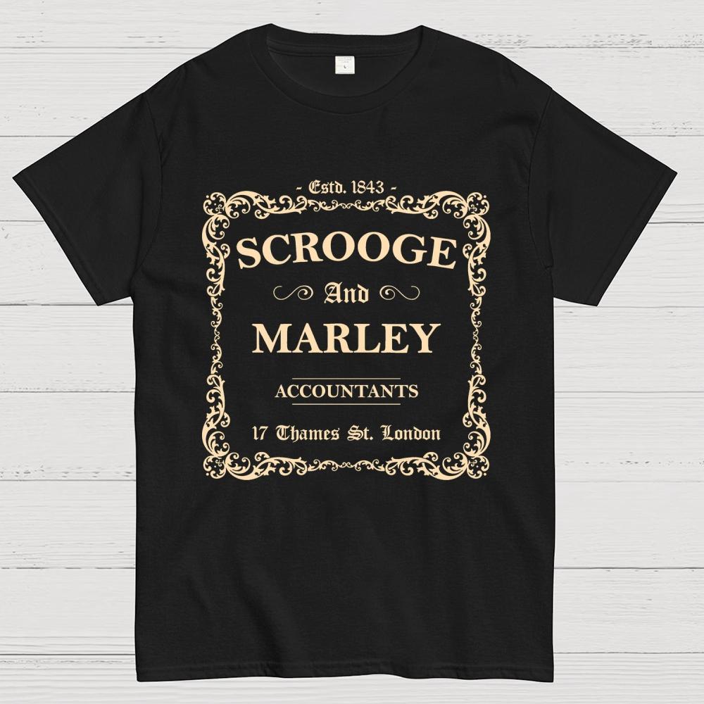 Scrooge and Marley Accountants Cotton Summer Casual Cool Loose T-Shirt