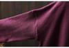Women's Plus Size High Neck Patchwork Sweater - Winter Two-Piece Knitwear