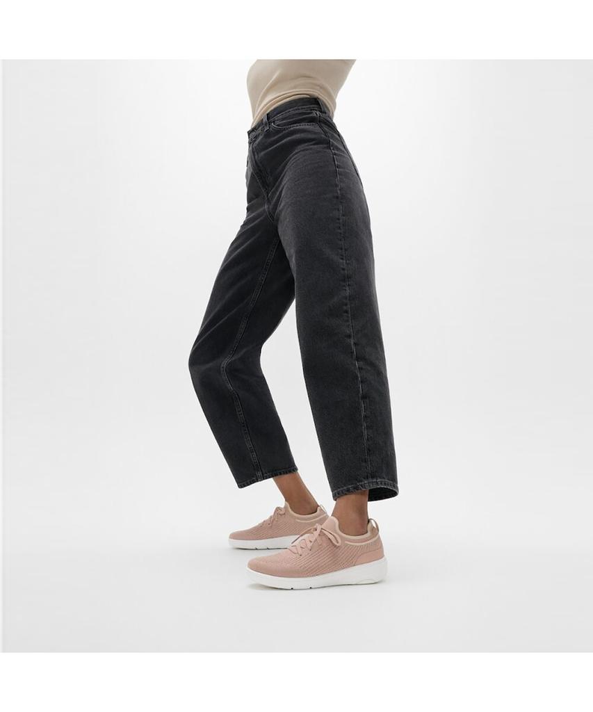 Fitflop [Super-Q] Женские вязаные слипоны-кроссовки - Бежевый Buff/Розовое золото (Ft59K2N227)