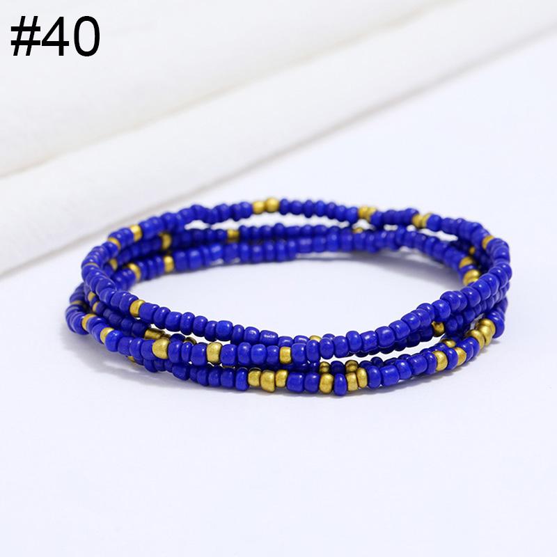 Women Fashion Waist Chain Rice Bead Waist Chain Beach Chain Body Jewelry Belly Chain