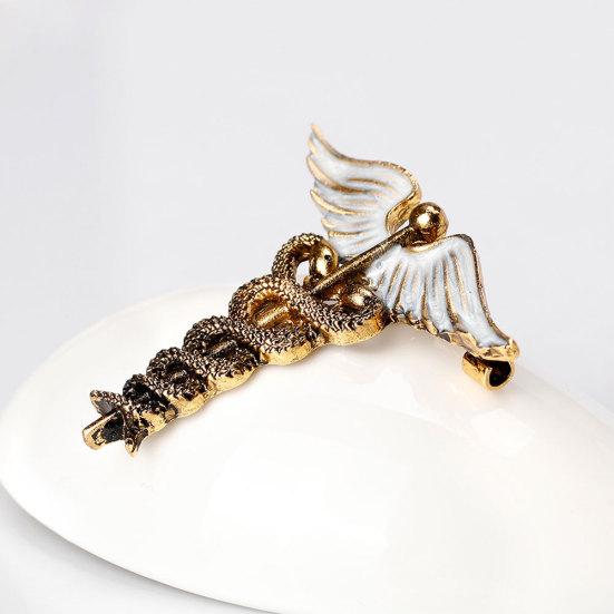 Ретро змеиные крылья сплава женская брошь на булавке свитер пальто одежда сумка орнамент