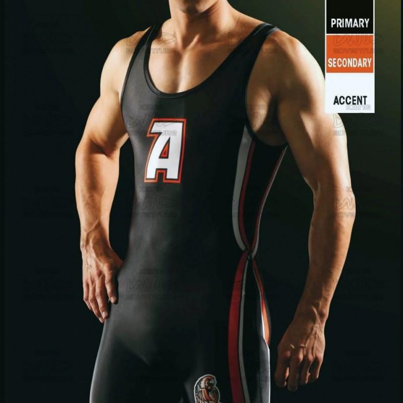 Mens Compression Wrestling Singlet Gym Workout Suit Quick-Dry Breathable Athletic Training Gear Summer Sports