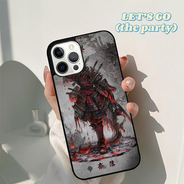 Осенний японский чехол-бампер для телефона Самурай Ниндзя для iPhone 16 15 12 mini 11 13 14 Pro Max SE 2020 Apple 6S 7 8 Plus Coque