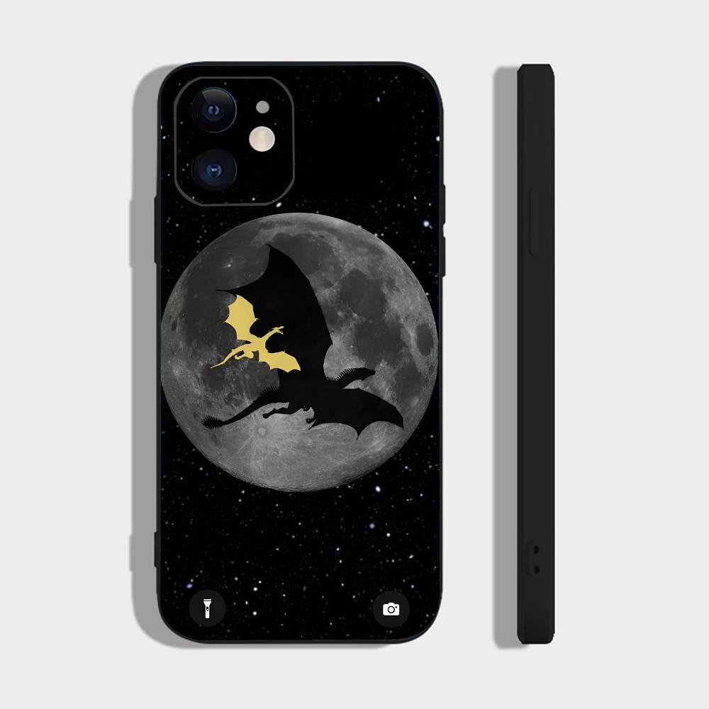 Dragon F-Fourth W-Wing For IPhone 15 16 14 Plus 13 12 11 17 Pro Max 17 Air Black Soft Phone Cover