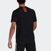 Adidas Solid Color Logo Print Short Sleeve Sports Tee Men Tops Black GM2145