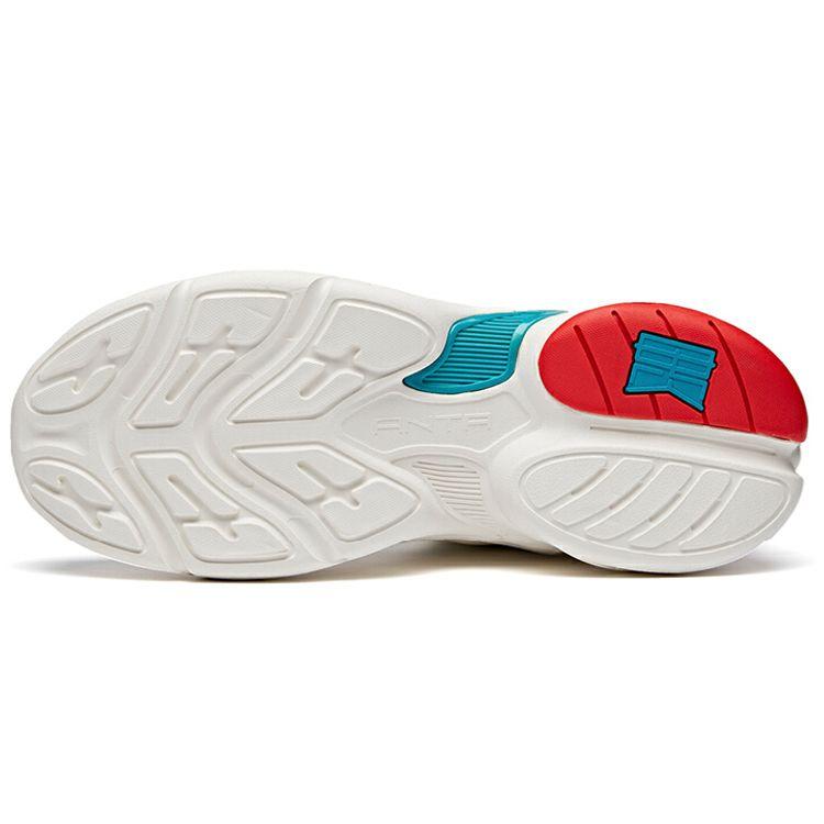 Anta Full Score Non-Slip Wear-Resistant Low-Top Dad Shoes Men Sneaker White Blue 112018882-1