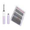Набор для наращивания ресниц на 320 кластеров, 8/10/12/14/16 мм, смешанный набор для реалистичного наращивания ресниц с 10 мл клея
