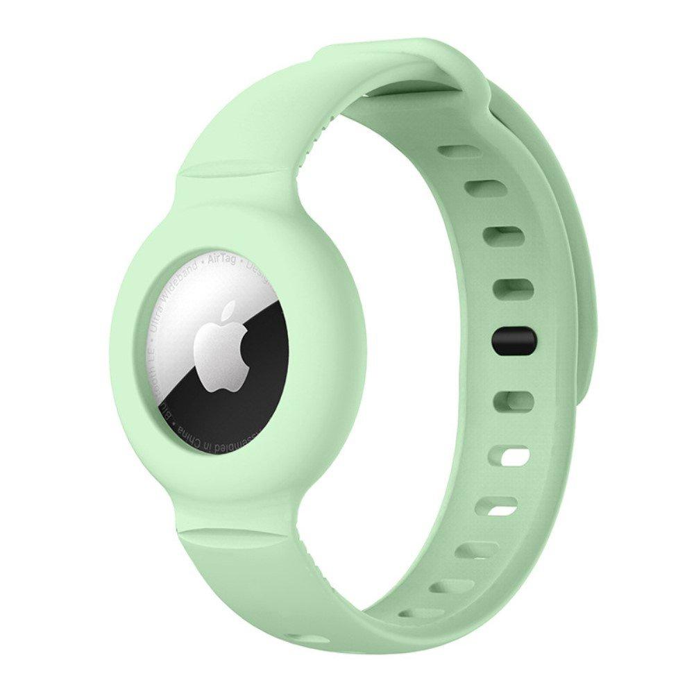 Silicone Strap Rubber Band for Apple AirTag 2/1, Green