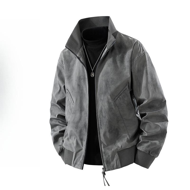 Куртка с воротником-стойкой, мужская, новая, весенне-осенняя, свободная, ветрозащитная, универсальная куртка