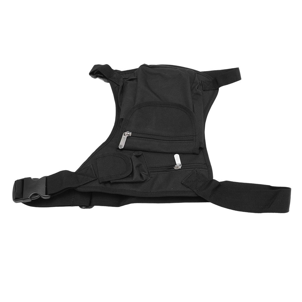 Drop Leg Bag Adjustable Straps Canvas Motorcycle Cycling Thigh Pouch Fanny Pack for Outdoor Hiking