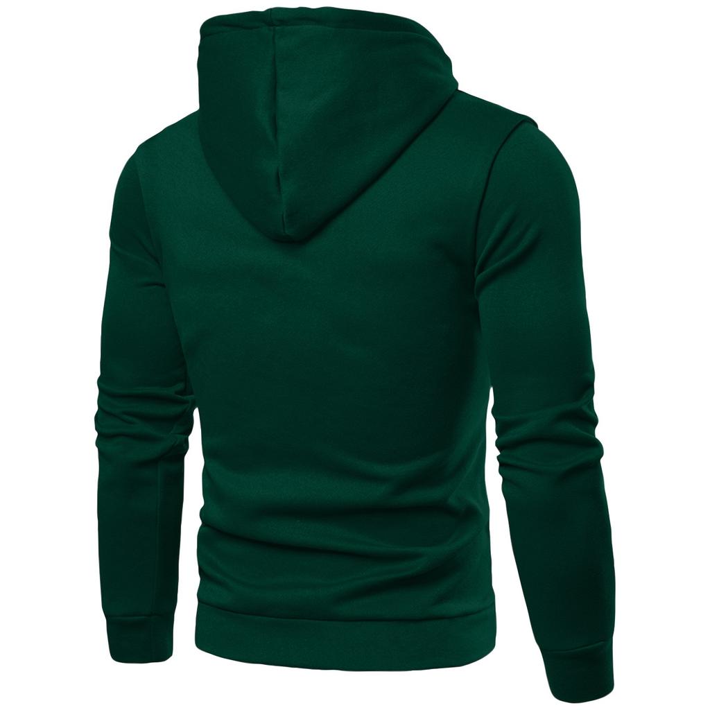 Мужская повседневная толстовка свободного кроя однотонная со шнурком худи с большим карманом спортивная толстовка