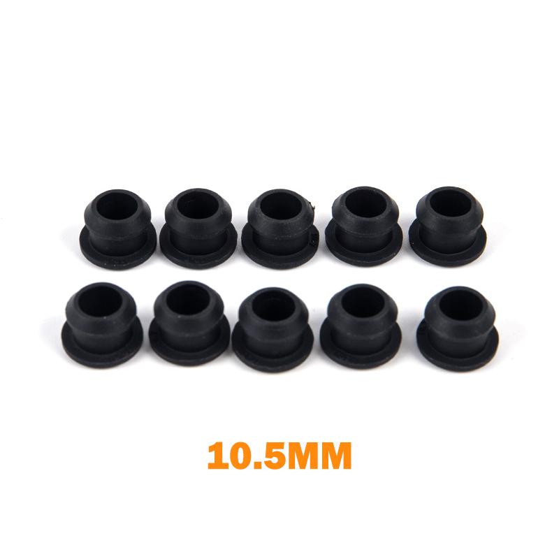 10Pcs Silicone Rubber Snap-On Hole Plug 2.5-14Mm Blanking End Caps Seal Stopper