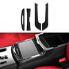 Carbon Fiber Car Cup Holder Cover Trim Sticker Decal for Dodge Charger 2011- Cup Holder Interior Car Accessories