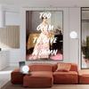 Vintage Funny Quote Art Poster Portrait Oil Painting Prints Wall Art I Am Fashion Art Print Classical Canvas Painting Room Decor