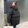 Autumn Winter Thicken Warm Parka Women Casual Sweety Solid Color Big Pocket Loose Short Hooded Coat Jackets Outwear