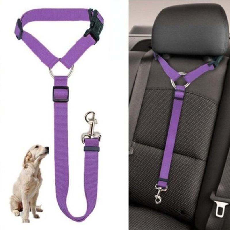 Pet Car Seat Belt Lead Leash BackSeat Safety Belt Adjustable Harness for Kitten Dogs Collar Pet Accessories