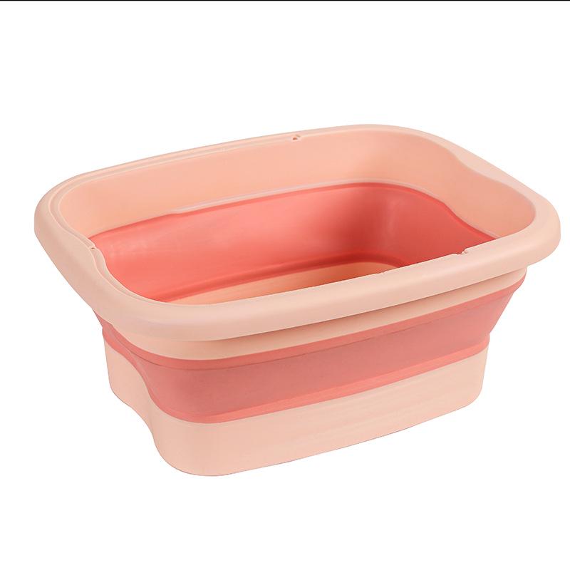 Foldable Foot Bath Basin: Portable Foot Massage and Washing Bucket for Dorms