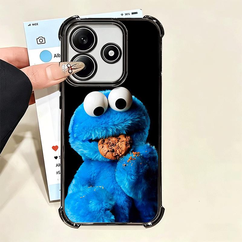 Sesame Street Cookie Soft Phone Case For Xiaomi Poco X7 X8 Pro Max X6 X5 X3 F8 Ultra F7 M8 M7 M5S Redmi 15C 15A 15 14C 13C 12C 1