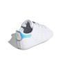 Adidas Stan Smith Crib White Переливающиеся детские кроссовки Cloud-White Silver-Metalic FY7892