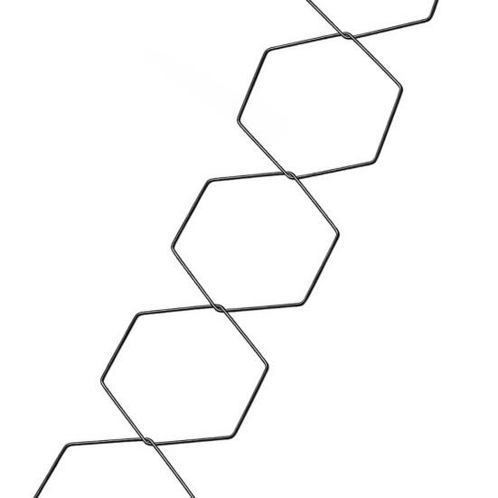 Цепная решетка для вьющихся растений в помещении и на открытом воздухе, устойчивая к атмосферным воздействиям, простая установка, DIY шестиугольные кольца, опора для виноградной лозы, садовая настенная решетка