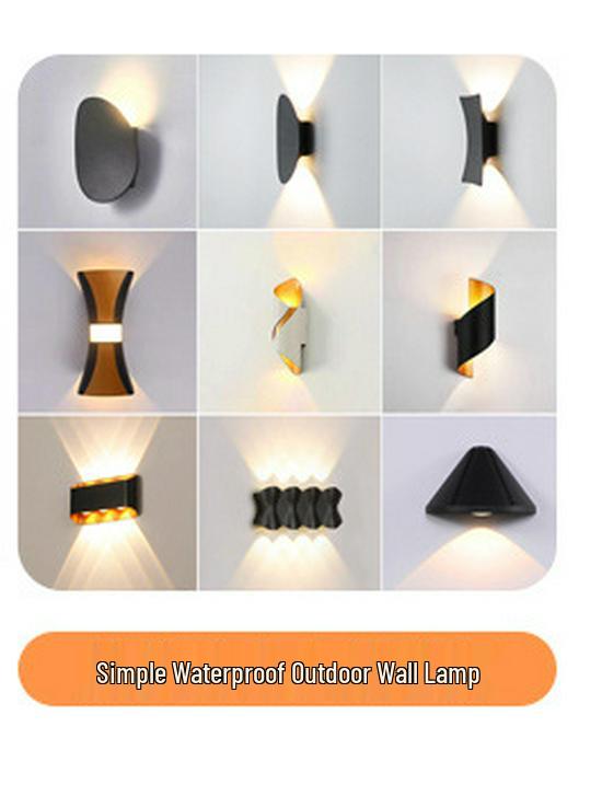 Nordic Outdoor Waterproof LED Wall Lamp for Courtyard or Indoor Use