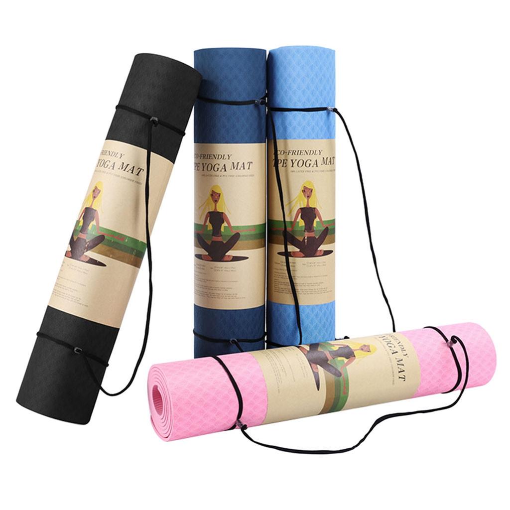 Yoga Mat Classic Pro Yoga Mat TPE Environmentally Non Slip Fitness Exercise Mat