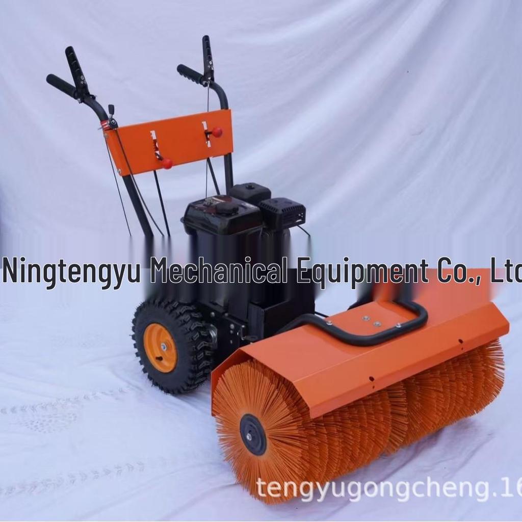 Hand-Push Gasoline Snow Sweeper: Handheld Snow Removal Machine