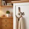 Wall Mounted Cat Butt Tail Key Rack Wooden Key Hanger Cat Shaped Wall Hook  Bathroom