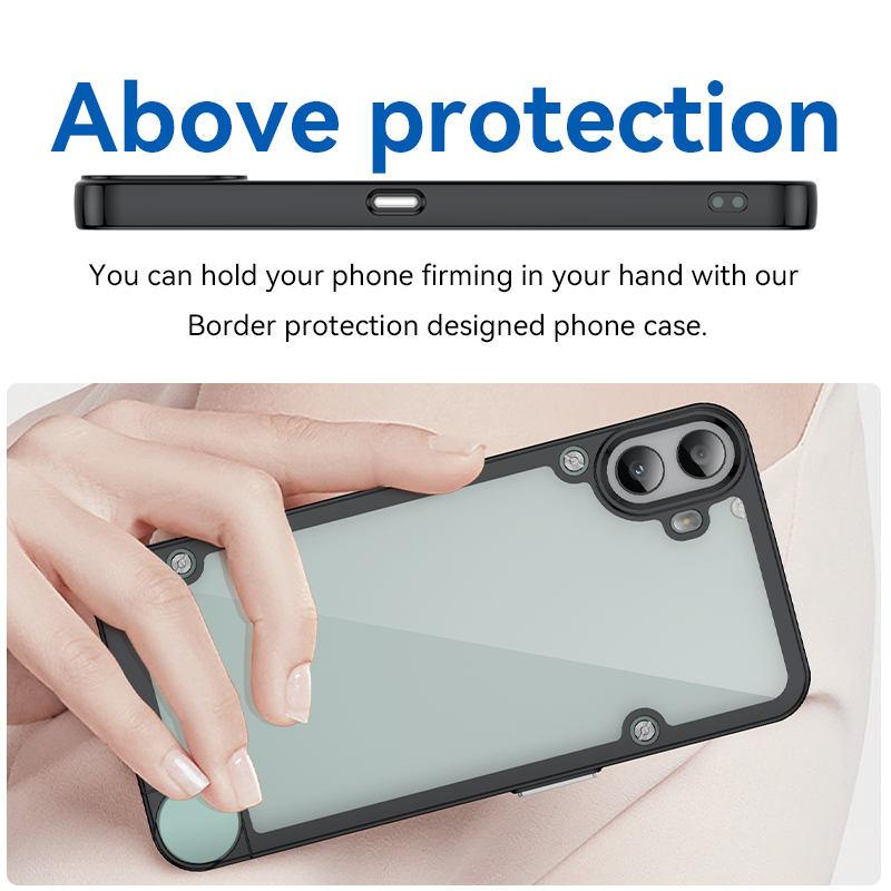 Для Nothing CMF Phone 1 Чехол Nothig CMF Phone 1 Чехол 6,67 дюйма Цветной Мягкий Край Силиконовый Прозрачный Бампер Для CMF Phone 1