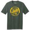 Футболка с логотипом баскетбольной команды Maine Lumberjacks 1978 CBA, трехцветная, зелено-серая