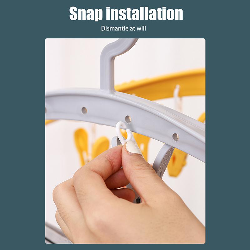 Бытовая многофункциональная бесследная вешалка для одежды, ветрозащитная пластиковая утолщенная сушилка, зажим для носков и нижнего белья, вешалка для одежды