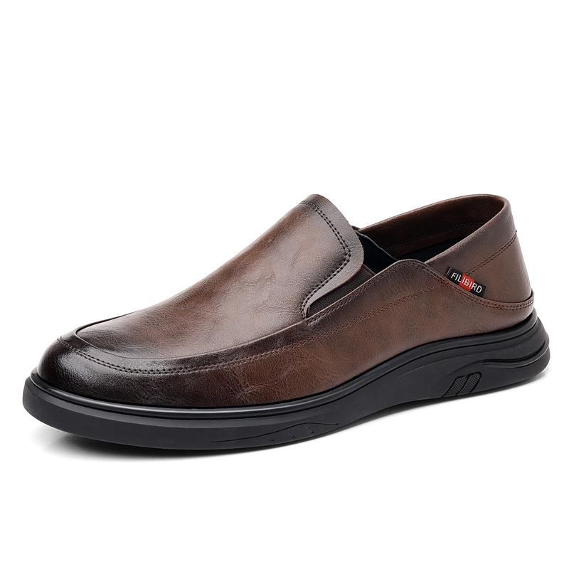 Fashion Fashion Casual Leather Men's Dress Shoes Spring Autumn New Designer Soft Sole Solid Color Loafers Man