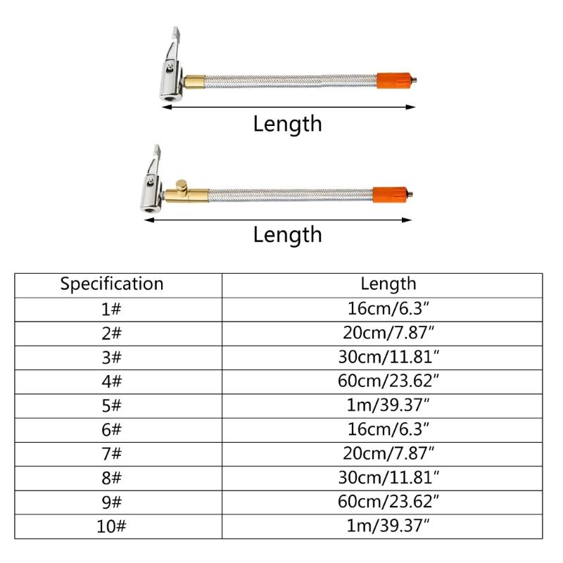 Удлинительный шланг для автомобильного насоса для шин мотоцикла и велосипеда Удлинительный шланг для насоса для шин Трубка для накачивания трубка с резьбой M6