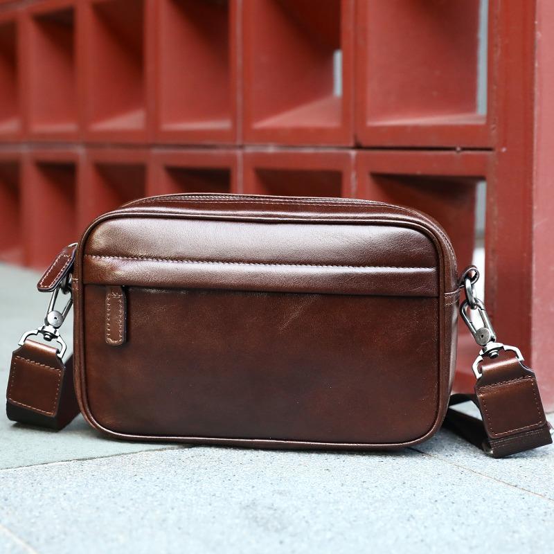 Кожаная сумка через плечо для мужчин Superior Sense Cowhide Trend Сумка через плечо для мужчин Простая сумка для поездок на работу Повседневная мужская сумка