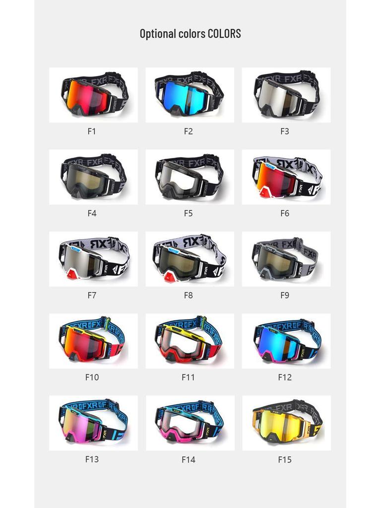 Новые двухслойные очки FXR с защитой от запотевания для внедорожной езды, катания на горных велосипедах и лыжах.