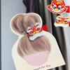 Embroidery Children Red Hairpin Lion Dance Chinese New Year Headwear Children