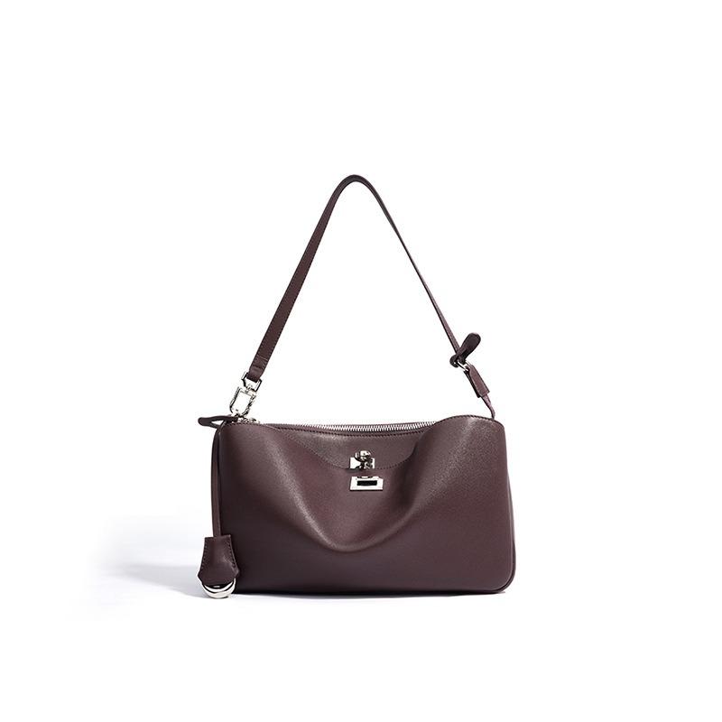 Женская сумка, сумка-багет под мышкой, женская новая женская портативная кожаная вместительная сумка на плечо премиум-класса для девочек